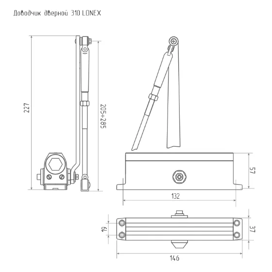 Схема LONEX 310 (15-60 кг) (белый)